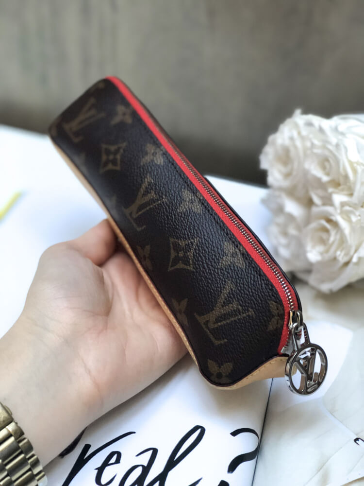 Preloved Louis Vuitton Monogram Canvas Elizabeth Pencil Pouch Red SP11 –  KimmieBBags LLC