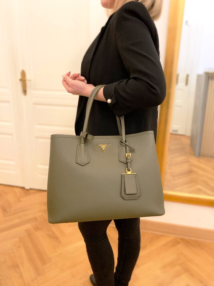 Prada large double bag deals