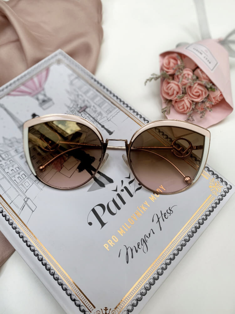 Fendi F IS Fendi Metal Cat Eye Sunglasses www.luxurybags
