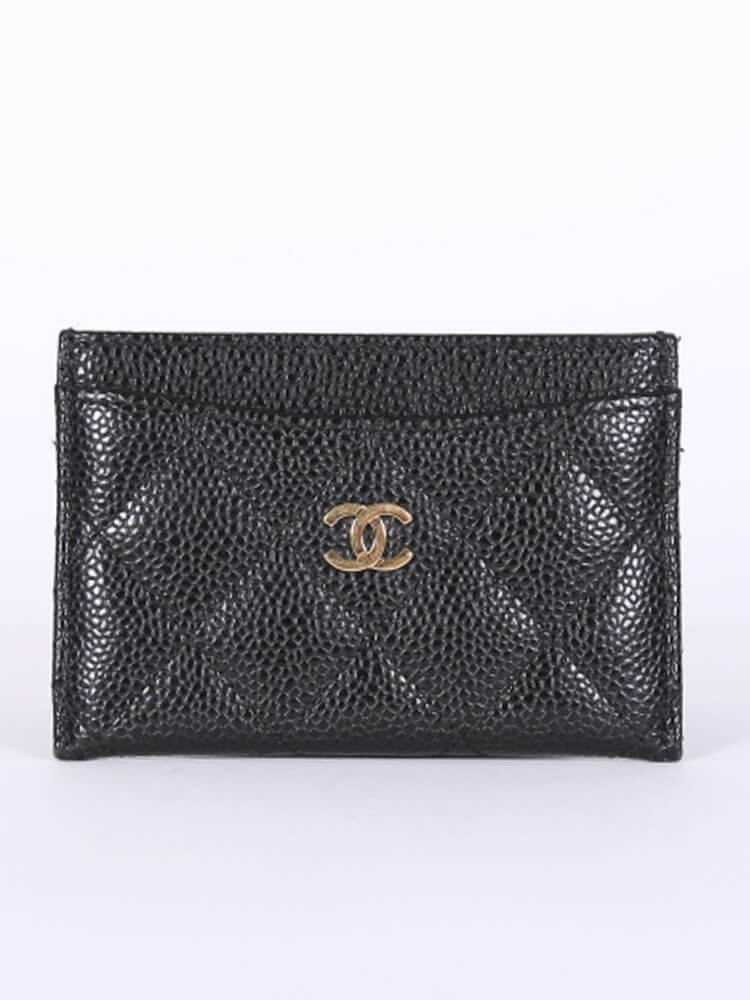 Vintage chanel card holder best sale