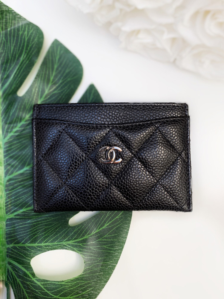 Chanel Caviar Leather CC ID Card Holder Wallet