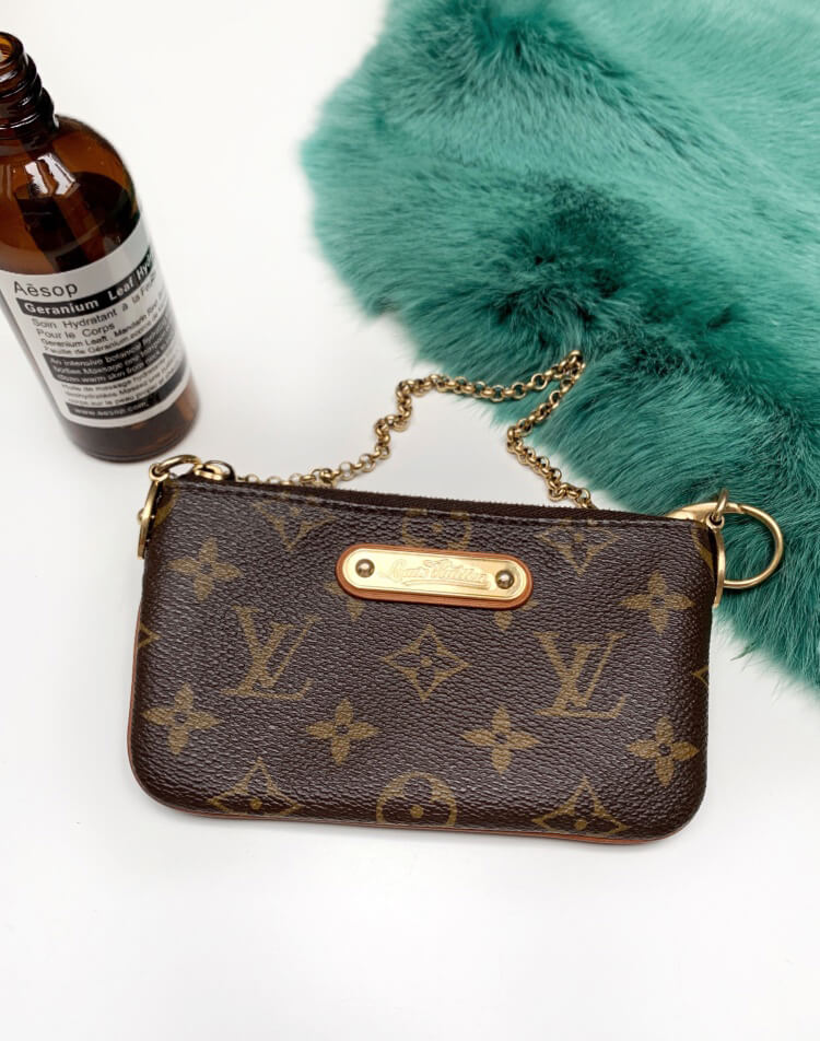 Louis Vuitton Monogram Canvas Milla PM Clutch Bag