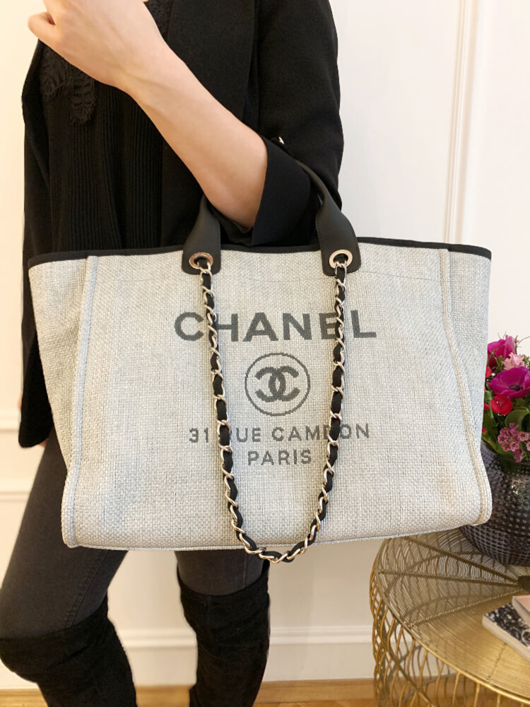 CHANEL, Bags, Chanel Deauville Large Tote
