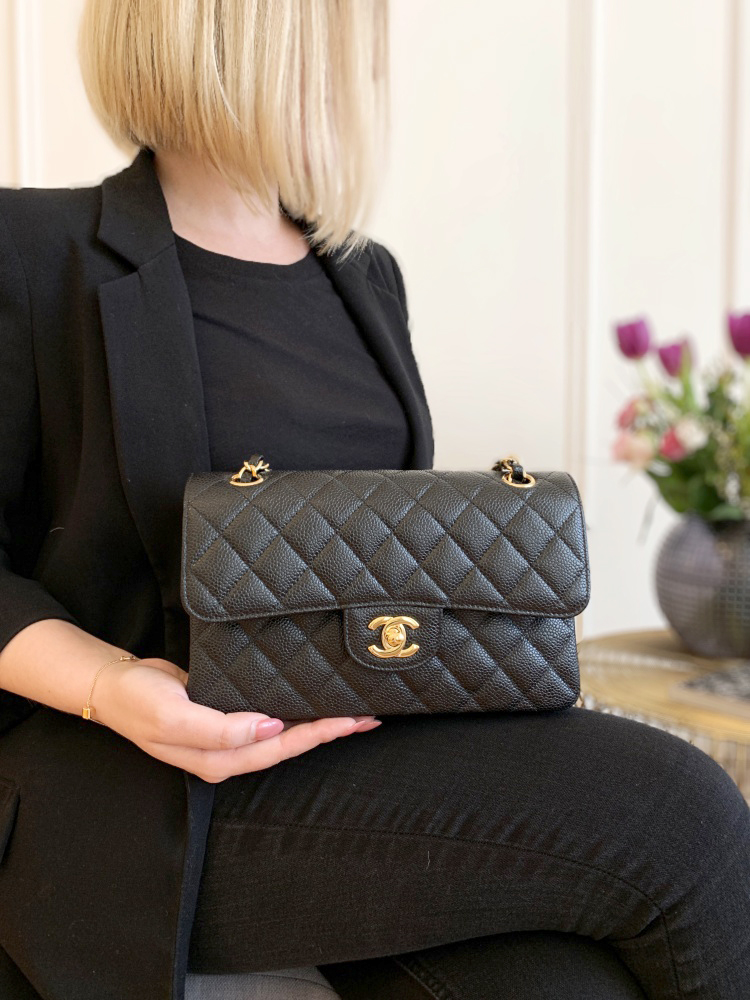 Chanel Caviar Small Double Flap Bag