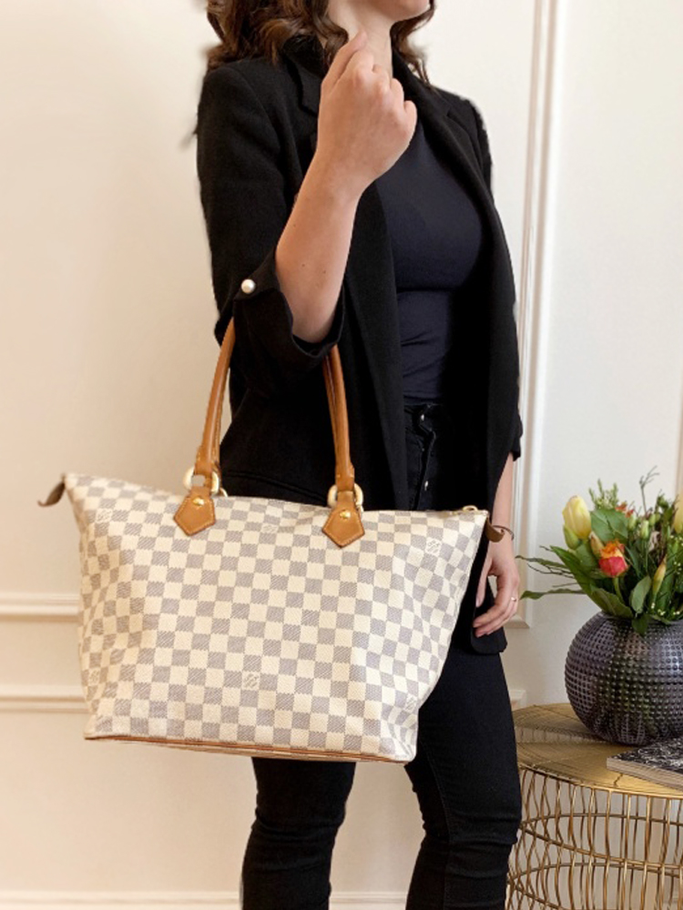 LOUIS VUITTON #42561 Saleya MM Damier Azur Canvas Handbag – ALL YOUR BLISS