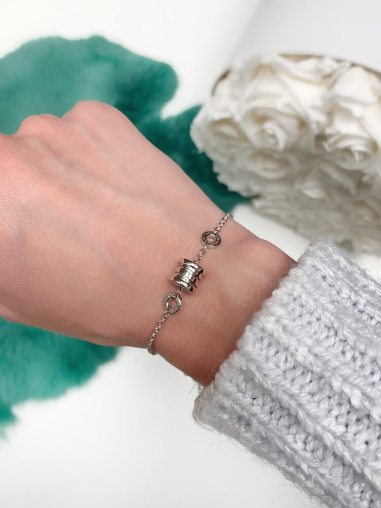 Bulgari B.zero 1 Soft Bracelet 18k White Gold www.luxurybags