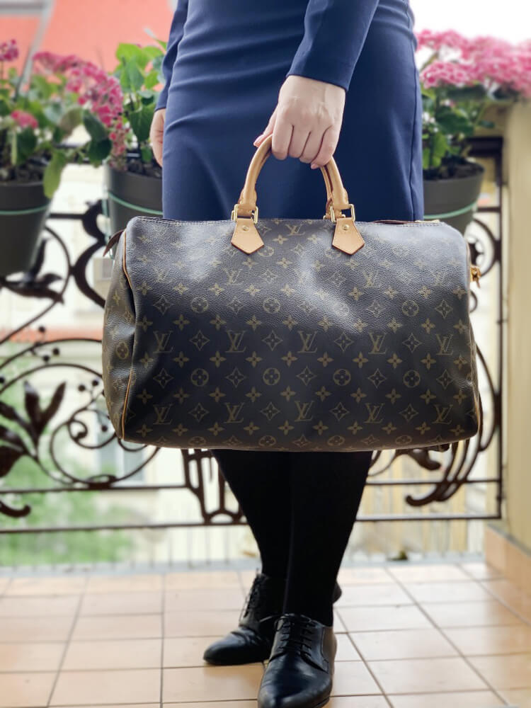 Louis Vuitton Speedy 40 Monogram Canvas Satchel Bag