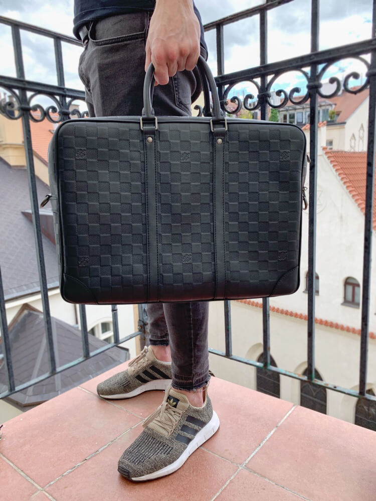 Louis Vuitton - Voyage Briefcase GM Damier Infini Onyx