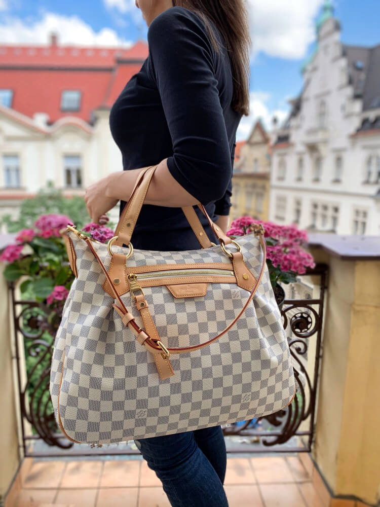 Louis Vuitton Damier Azur Evora Bag