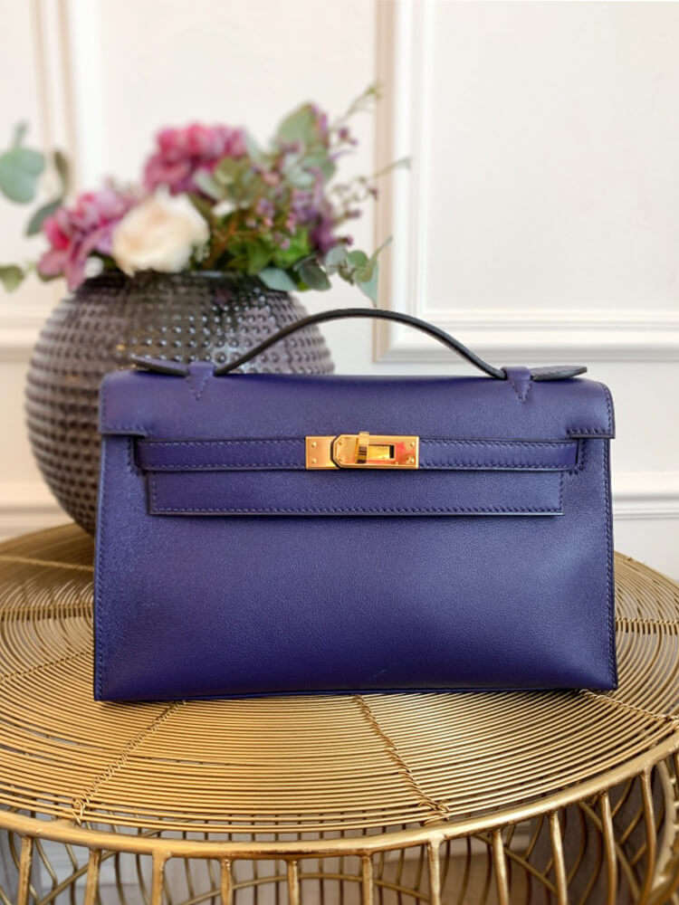 Hermes Kelly Swift Pochette Bleu Encre www.luxurybags