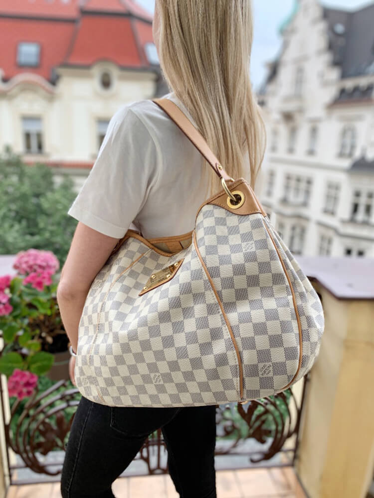 Galliera PM Damier Azur