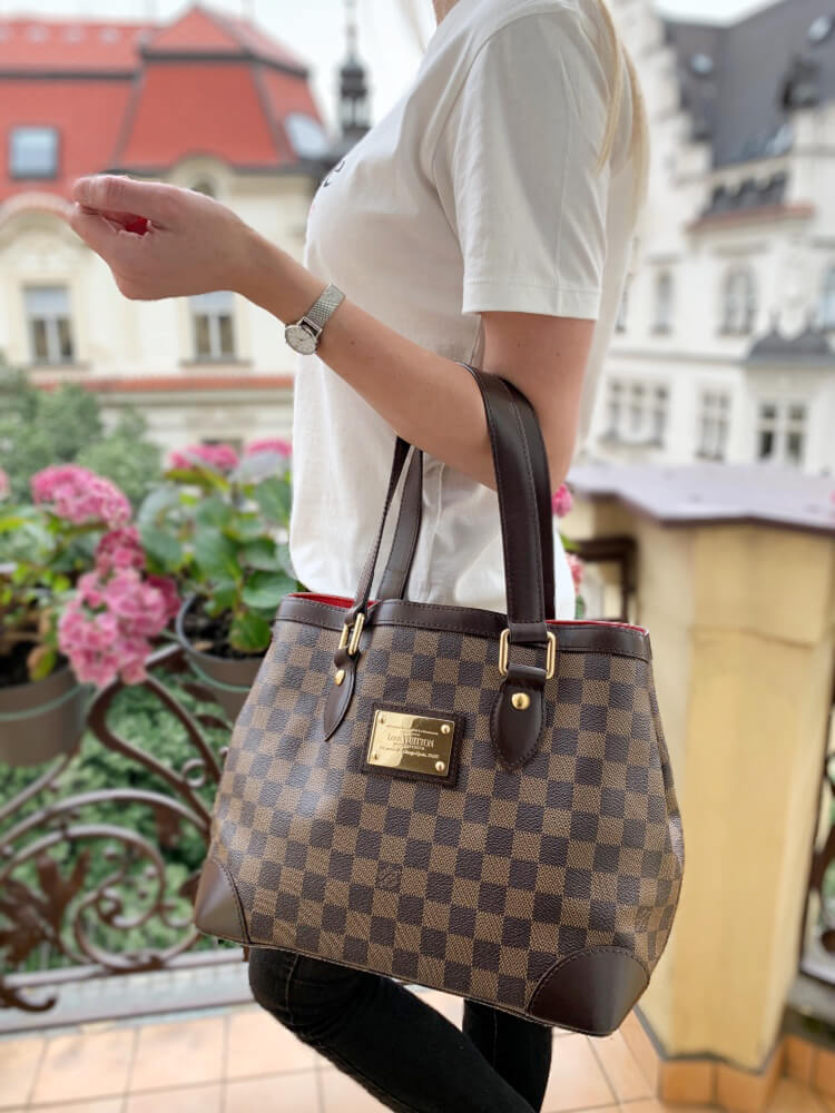 Louis Vuitton Hampstead PM Damier Ebene Canvas Tote