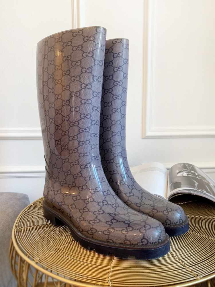 Gucci Rubber Rain Boots Shoes