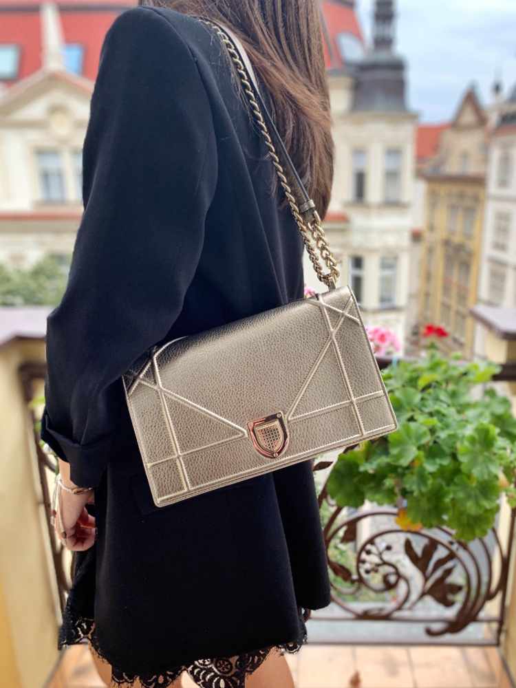 Dior diorama calfskin bag best sale