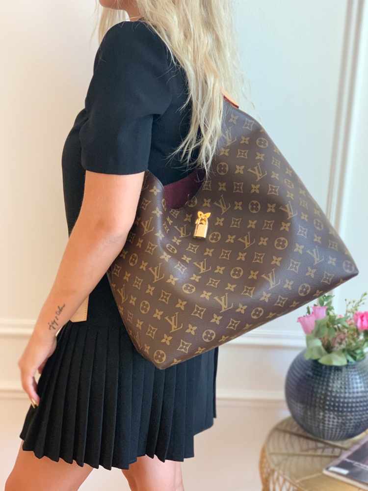 Louis Vuitton Monogram Canvas Flower Hobo Bag Louis Vuitton