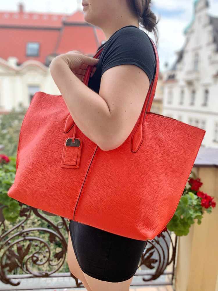 Large leather best sale shopper