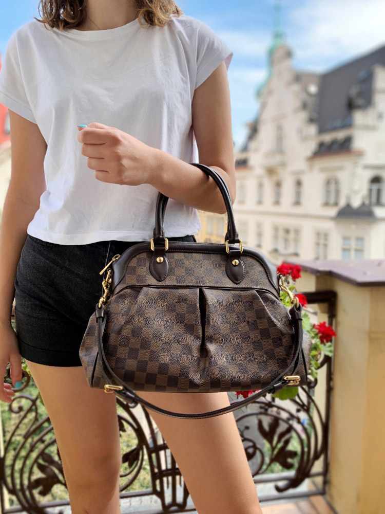 Louis Vuitton Trevi PM Damier Ebene Canvas www.luxurybags