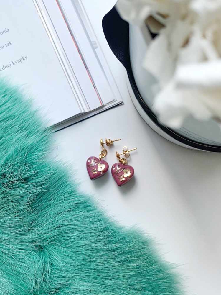 Louis Vuitton - Inclusion Heart Earrings Violet