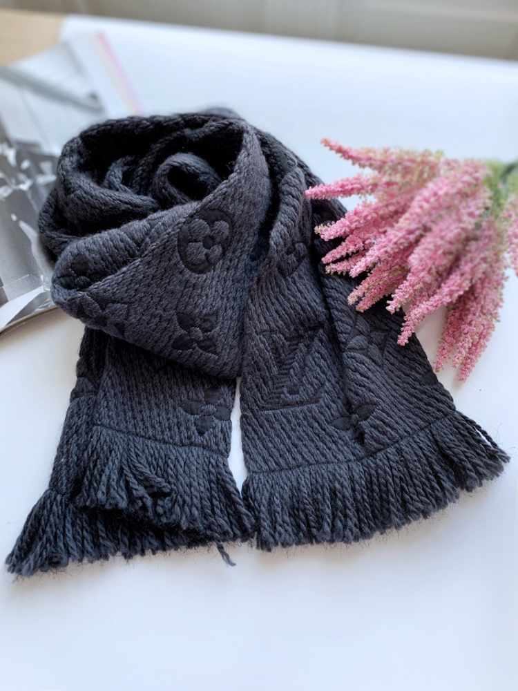 Louis Vuitton - Logomania Scarf Noir