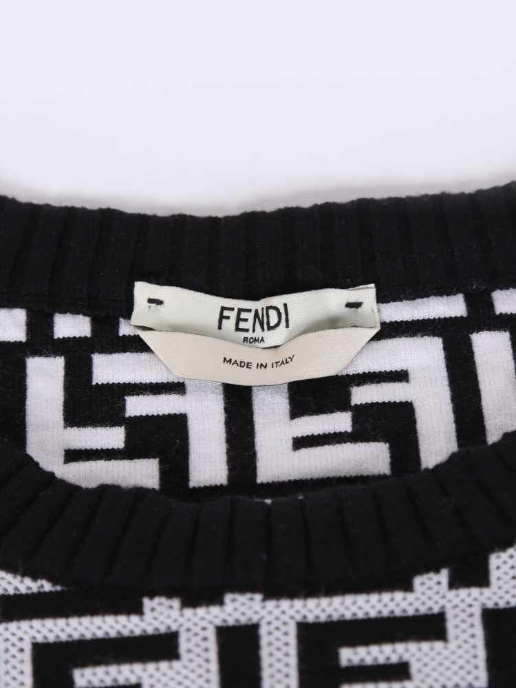 Black and white fendi jumper shop