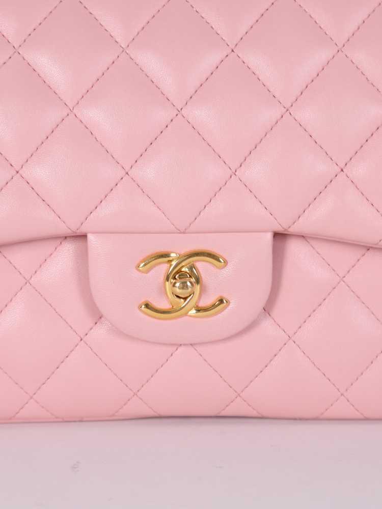 Chanel - Jumbo Classic Double Flap Bag Lambskin Baby Pink