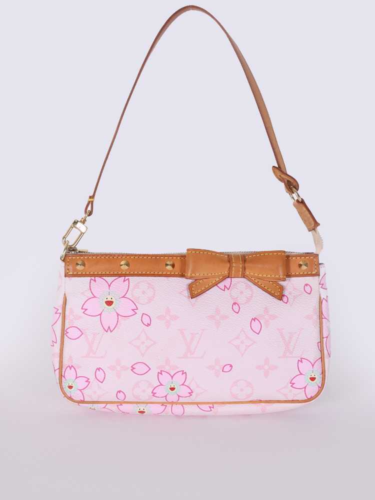 Louis Vuitton Pochette Accessories Monogram Cherry Blossom Limited Edition www.luxurybags