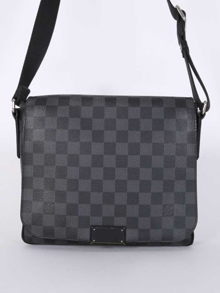 Louis Vuitton // Black Damier Graphite District PM Messenger Bag