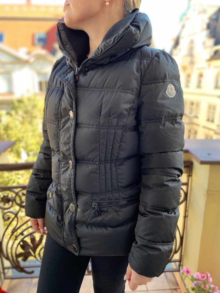 Moncler High Collar Short Winter Jacket Black 3 www.luxurybags