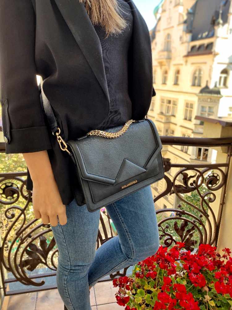 Karl lagerfeld classic shoulder bag deals
