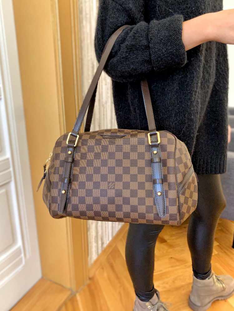VZ Louis Vuitton Rivington PM Damier Ebene Canvas www.luxurybags