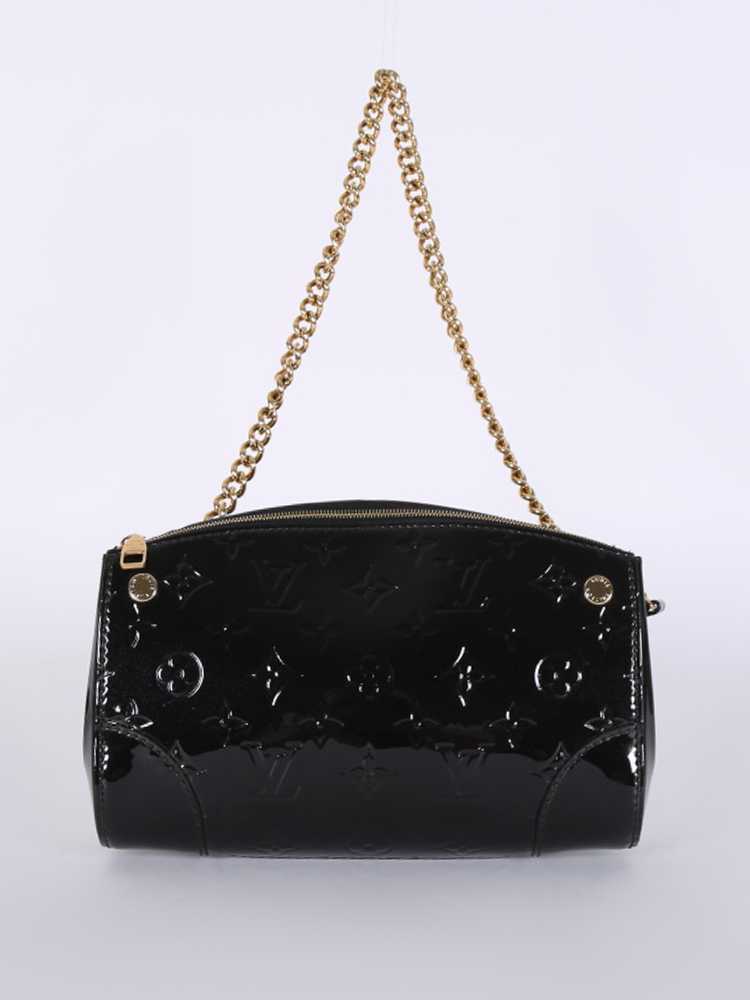 LOUIS VUITTON Vernis Santa Monica Clutch Noir Magnetique 1216773