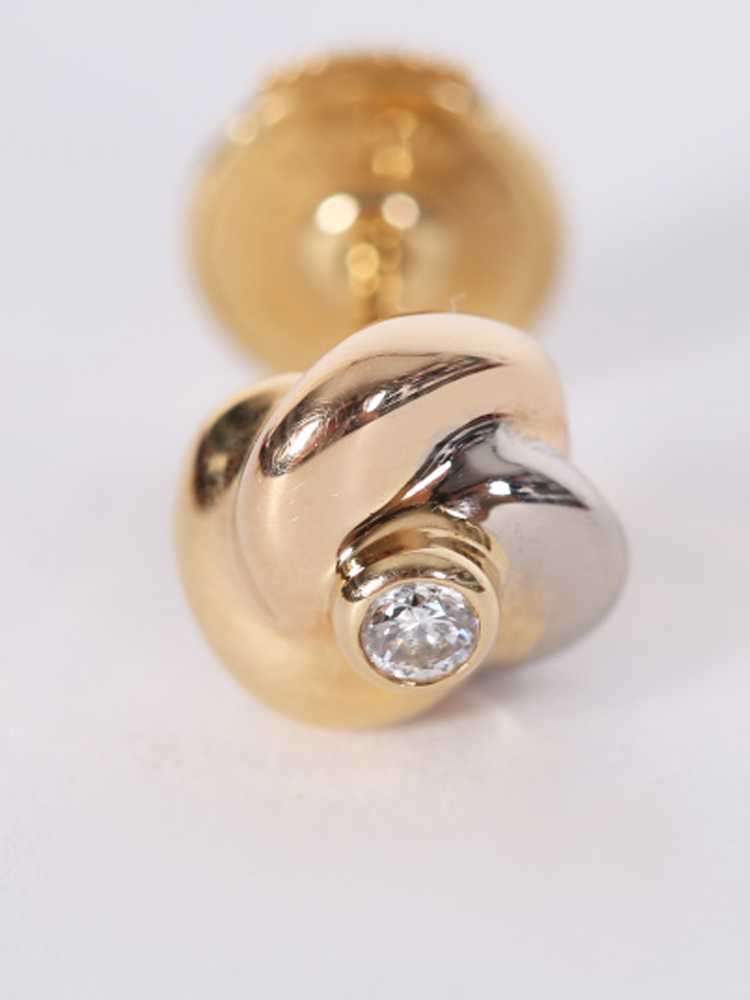 Cartier Trinity De Cartier 18kt Gold Diamond Stud Earrings www.luxurybags