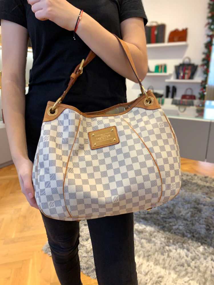 Louis Vuitton Shoulder Bag Azur Galliera PM Tote N55215 Damier Canvas White  Women's LOUIS VUITTON