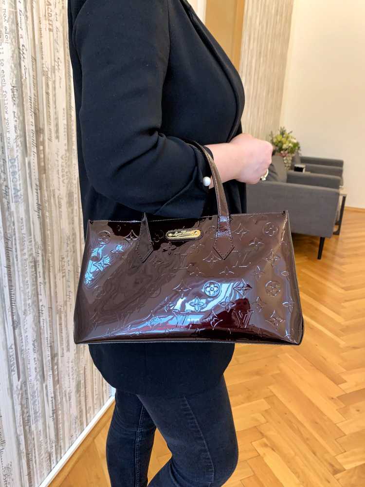 Louis Vuitton Wilshire Amarante Vernis Patent Leather – Addicted