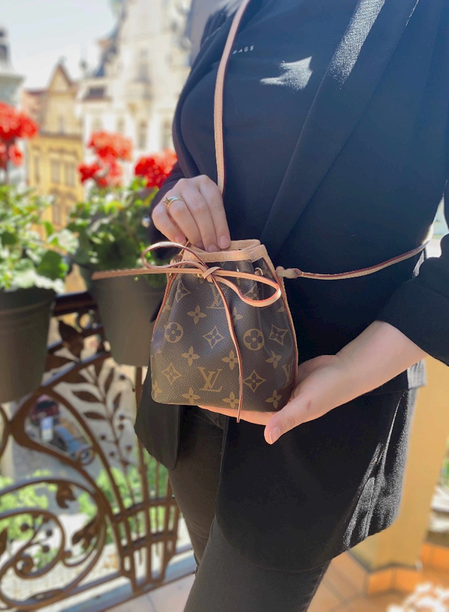 Louis Vuitton Nano Noe Monogram Canvas with Strap www.luxurybags