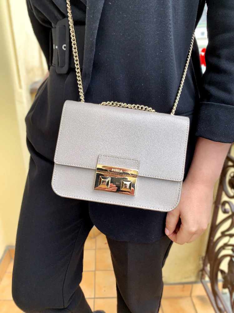 FURLA Mini Saffiano Leather Crossbody Bag
