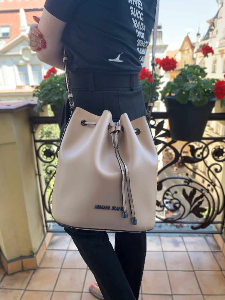Armani pouch leather online