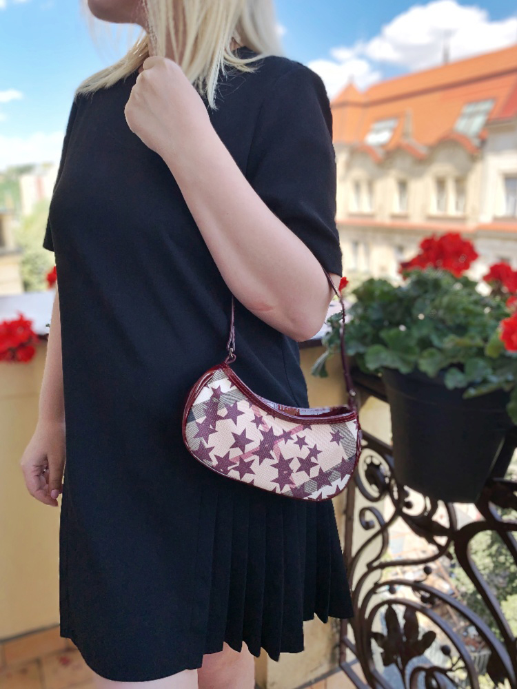 Burberry Painswick Star Pattern Nova Check Small Shoulder Bag