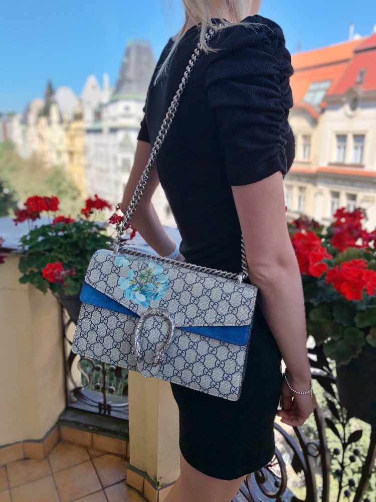 Gucci Dionysus Gg Blooms Mini Bag in Blue