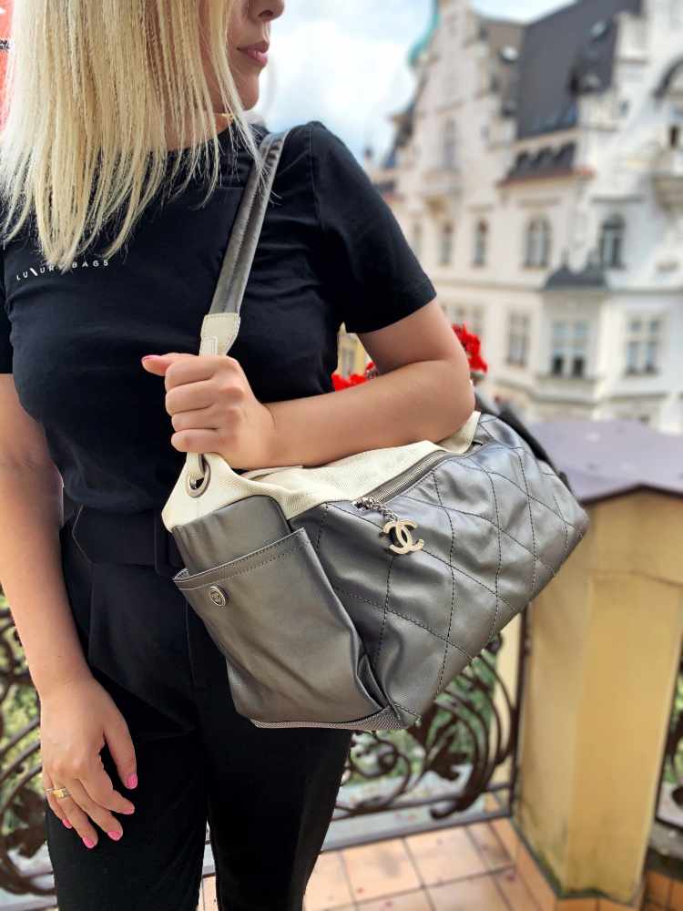 Chanel biarritz large tote deals