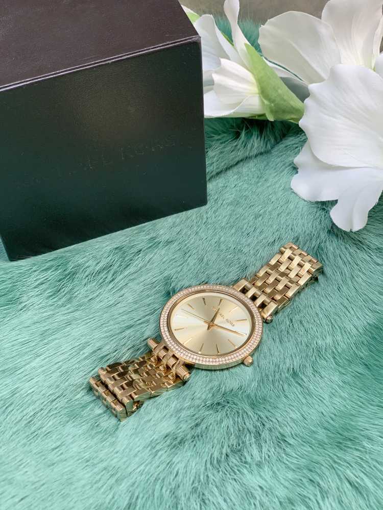 Michael Kors Darci Glitz Quartz Steel Watches Gold www.luxurybags