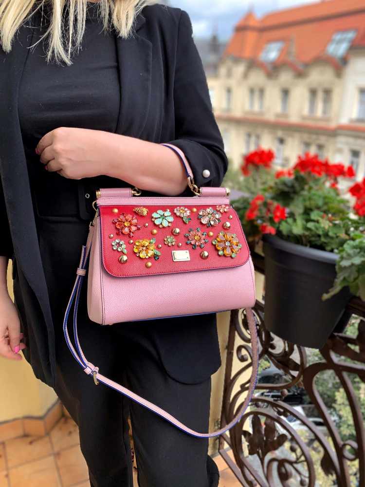 Dolce & Gabbana Medium Sicily Bag In Dauphine Leather