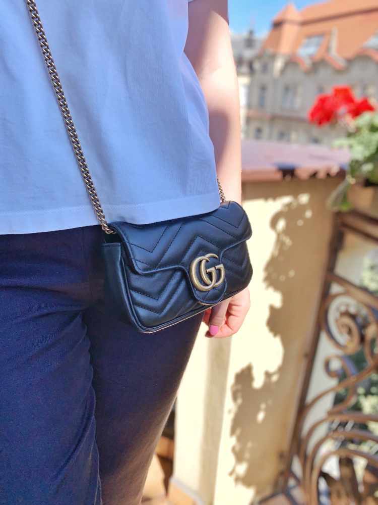 Gucci - GG Marmont Super Mini Matelassé Leather Bag Nero