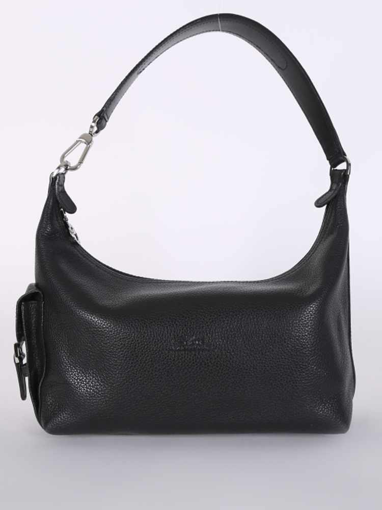 Longchamp Small Leather Shoulder Bag Black www.luxurybags