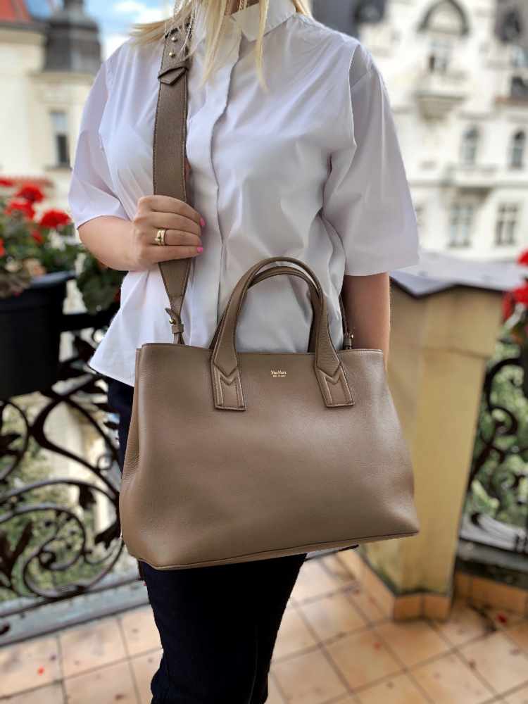 Max mara leather bag online