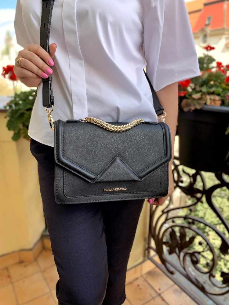 Karl lagerfeld classic shoulder bag deals