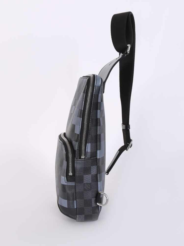 Louis Vuitton Sling Bag Avenue Damier Graphite Pixel Blue in Coated Canvas  with Silver-tone - US