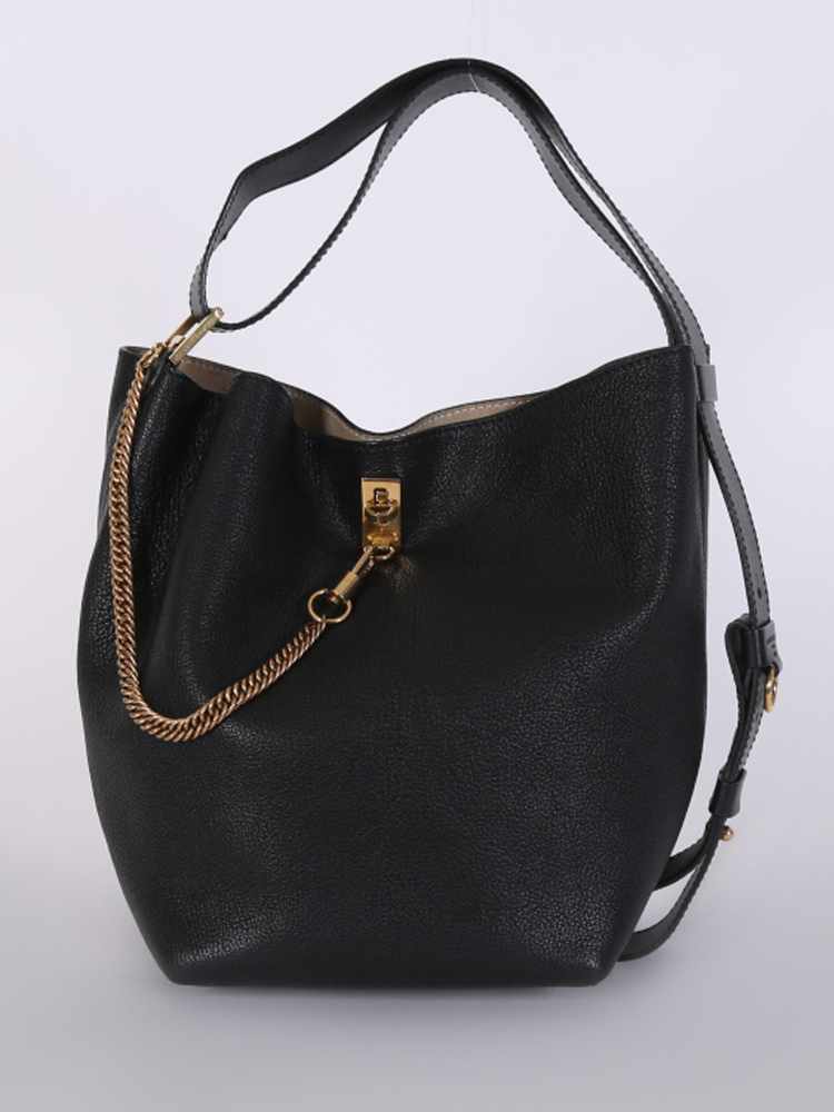 Givenchy GV Goatskin Bucket Bag Black www.luxurybags