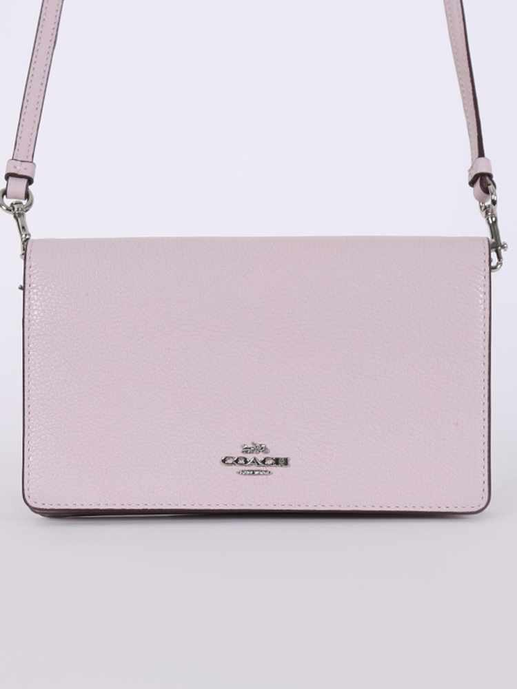 Coach Hayden Foldover Leather Crossbody Ice Pink www.luxurybags