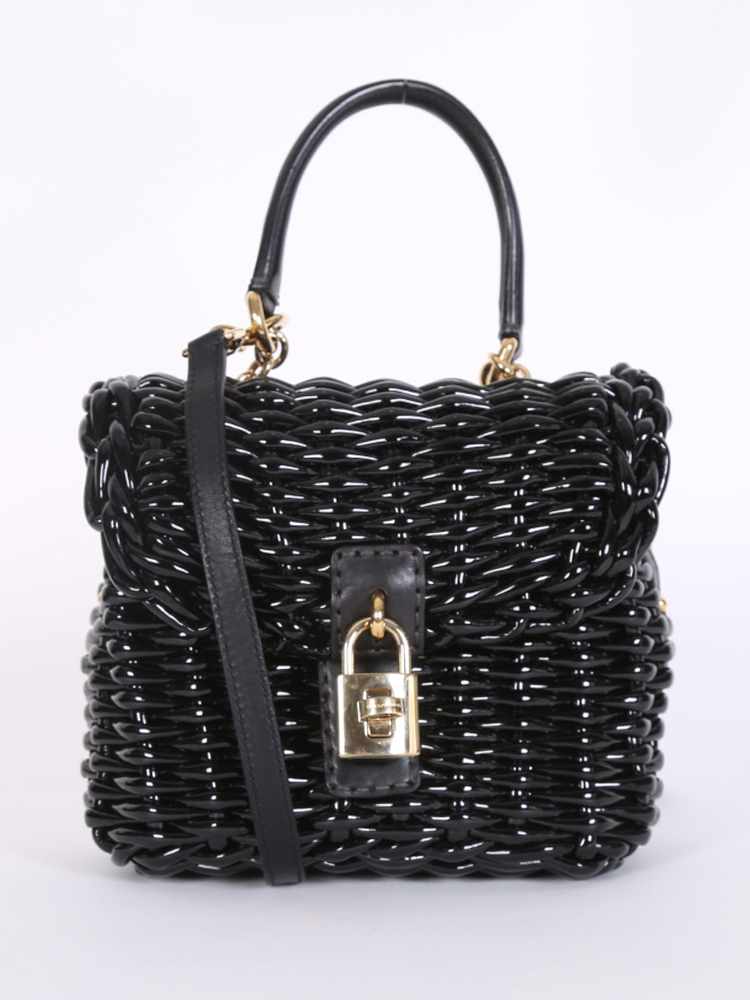 Woven top handle bag online